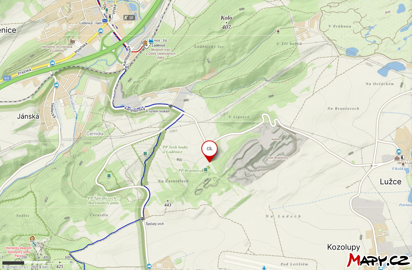 Mapka začátku